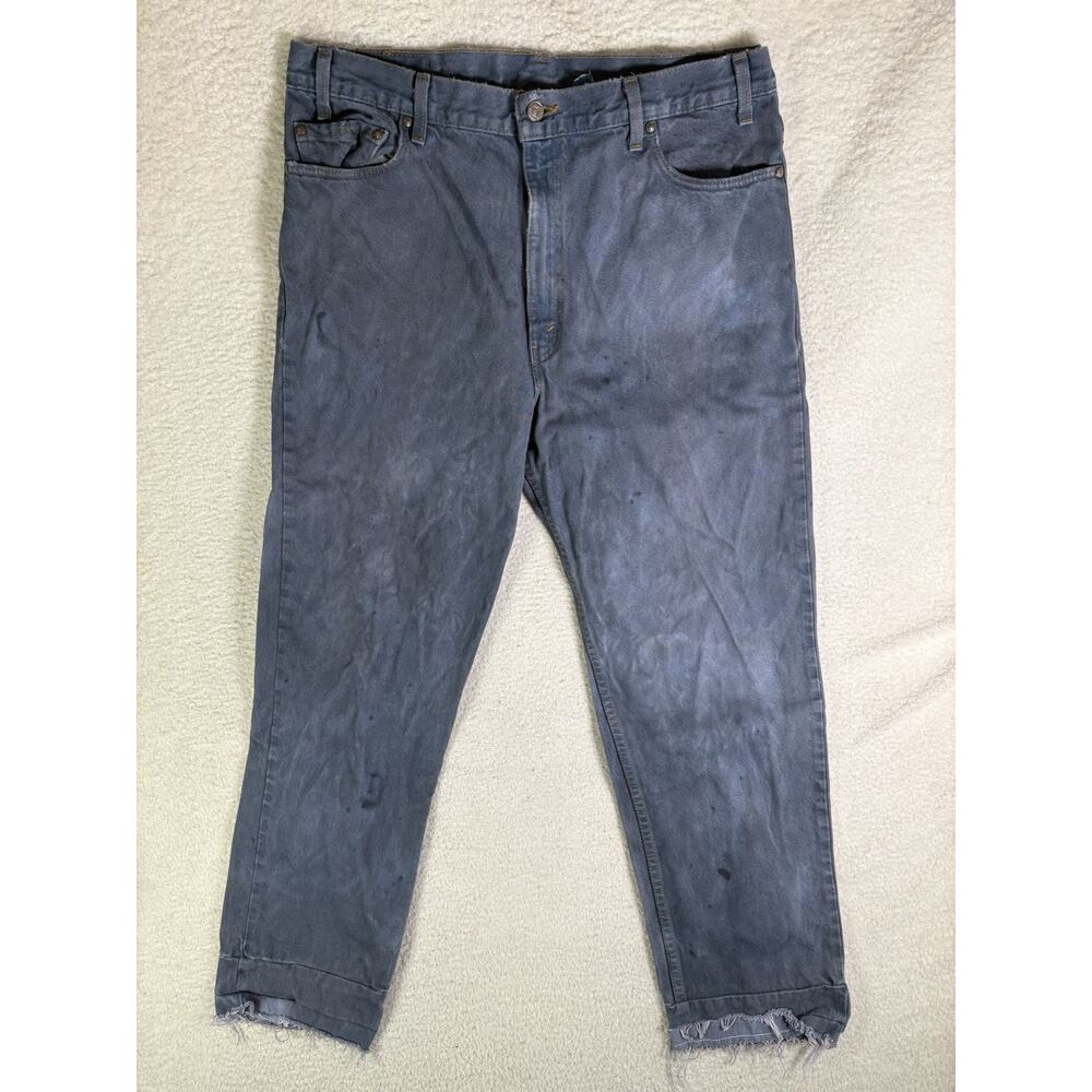Vintage Levis 540 Jeans Mens 38x30 FITS 36x28 Blue Made USA Distressed THRASHED